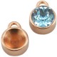 DQ Metal charm with setting for SS39 Chaton Rosegold